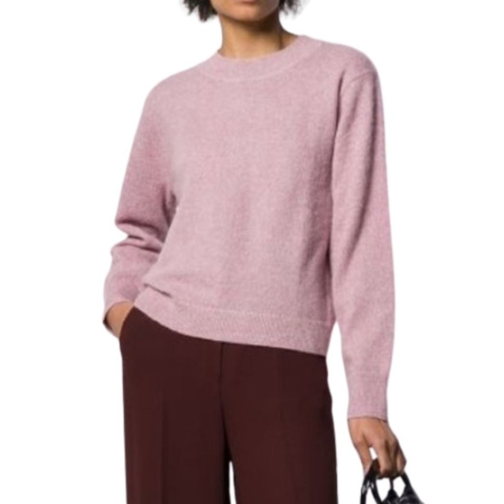 Vince Women's Mohair/Alpaca Blend Crew Neck Sweater In Lilac Color